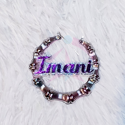 Name Plate Earrings